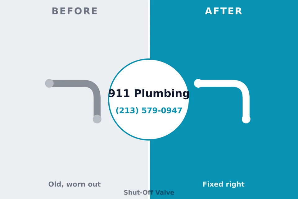 Before and after: plumbing repair Jupiter Farms, FL